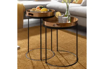 Wilhem Sidebord 33 cm Rund - Gull - Møbler - Bord - Avlastningsbord & sidobord - Lampebord & sidebord