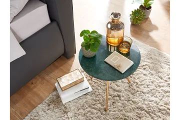 Wilhem Sidebord 38 cm Rund - Grønn - Møbler - Bord - Avlastningsbord & sidobord - Lampebord & sidebord