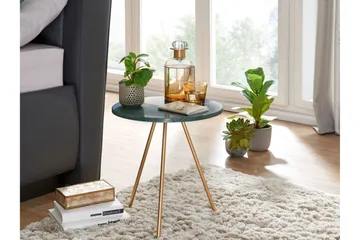 Wilhem Sidebord 38 cm Rund - Grønn - Møbler - Bord - Avlastningsbord & sidobord - Lampebord & sidebord