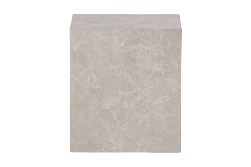 York High Travertin Sidebord 40x40x45 cm, Beige