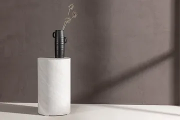 York Travertin Sidebord 50 cm - Grå - Møbler - Bord - Avlastningsbord & sidobord - Pidestall & blomsterpidestall