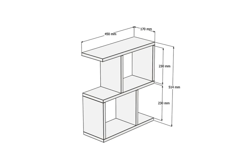 Zetti Sidebord 45x51,4x45 cm - Blå - Møbler - Bord - Avlastningsbord & sidobord - Lampebord & sidebord