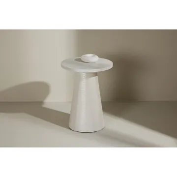 Lanzo Sidebord 35 cm - Hvit - Møbler - Bord - Avlastningsbord & sidobord - Brettbord og småbord