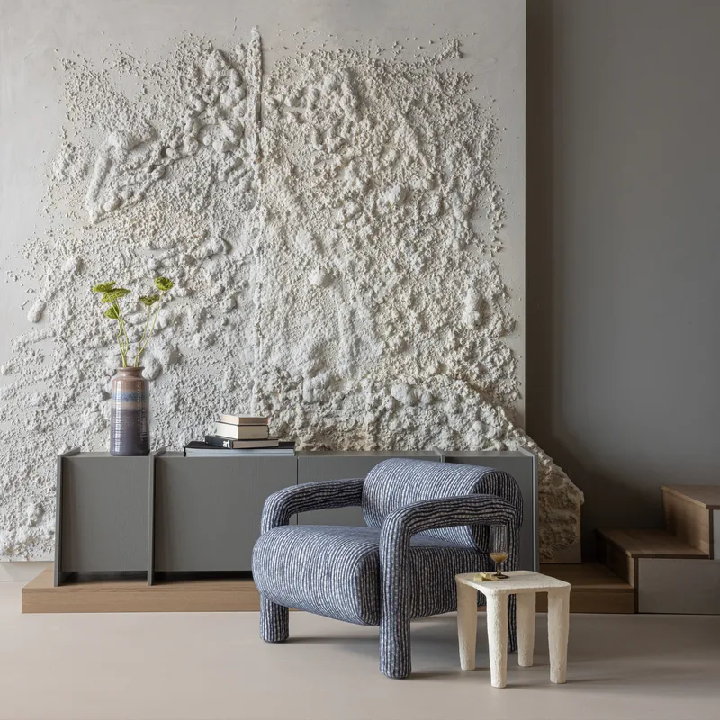 Lavt sidebord Papier Vion 40 cm - Offwhite - Møbler - Bord - Avlastningsbord & sidobord - Brettbord og småbord