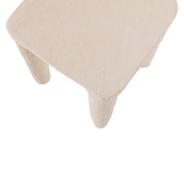 Lavt sidebord Papier Vion 40 cm - Offwhite - Møbler - Bord - Avlastningsbord & sidobord - Brettbord og småbord