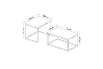 Leka Settbord - Svart - Møbler - Bord - Avlastningsbord & sidobord - Settbord