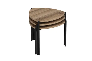 Lenny Settbord - Valnøtt - Møbler - Bord - Avlastningsbord & sidobord - Settbord