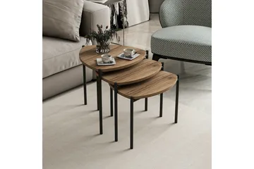 Lenny Settbord - Valnøtt - Møbler - Bord - Avlastningsbord & sidobord - Settbord