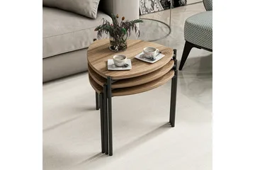 Lenny Settbord - Valnøtt - Møbler - Bord - Avlastningsbord & sidobord - Settbord