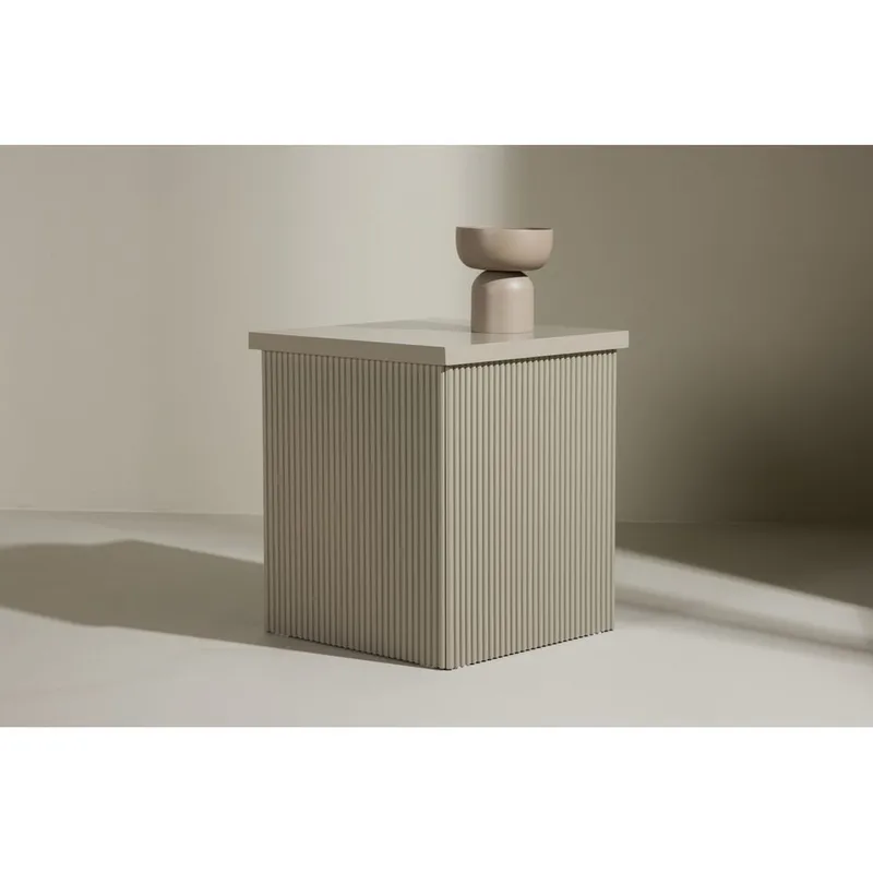 Lenox Sidebord 40 cm - Beige - Møbler - Bord - Avlastningsbord & sidobord - Lampebord & sidebord