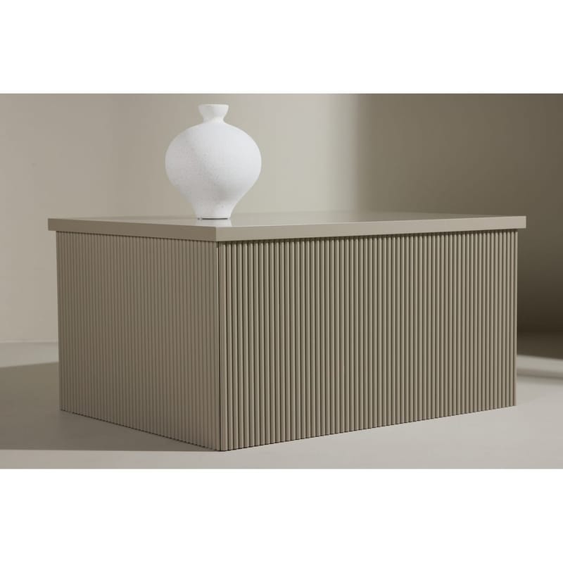 Lenox Sidebord 80 cm - Beige - Møbler - Bord - Avlastningsbord & sidobord - Lampebord & sidebord