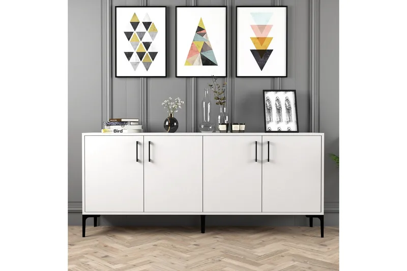 Levents Avlastningsbord 180 cm - Hvit - Møbler - Bord - Avlastningsbord & sidobord - Konsollbord & gangbord