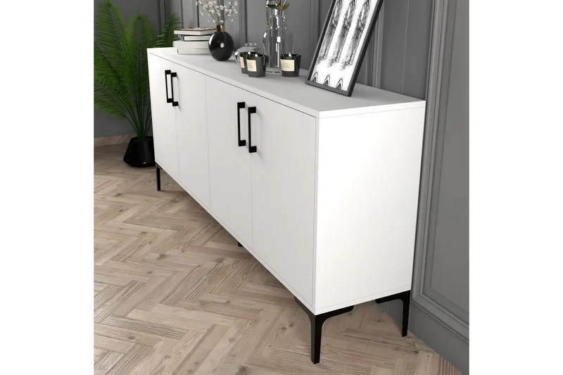 Levents Avlastningsbord 180 cm - Hvit - Møbler - Bord - Avlastningsbord & sidobord - Konsollbord & gangbord