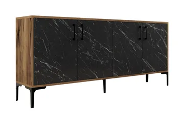 Levents Avlastningsbord 180 cm - Valnøtt / Svart - Møbler - Bord - Avlastningsbord & sidobord - Konsollbord & gangbord