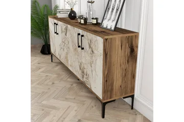 Levents Avlastningsbord 180 cm - Valnøtt/Beige/Svart - Møbler - Bord - Avlastningsbord & sidobord - Konsollbord & gangbord