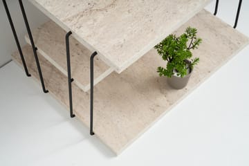 Lifon Sidebord 50 cm - Svart/Marmor - Møbler - Bord - Avlastningsbord & sidobord - Lampebord & sidebord