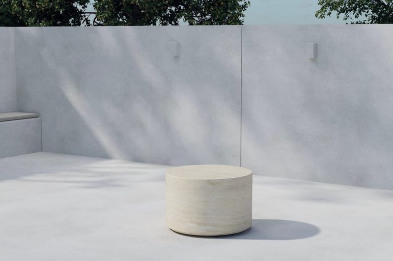 Lissabon sidebord 60 cm utendørs, Beige