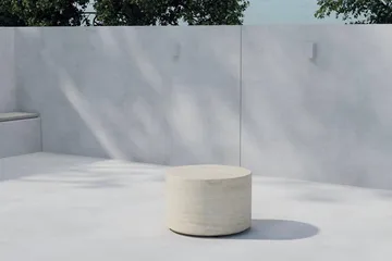 Lissabon sidebord 60 cm utendørs - Beige - Møbler - Bord - Avlastningsbord & sidobord - Brettbord og småbord