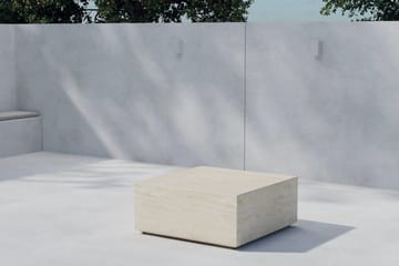 Lissabon sidebord 80 cm utendørs - Beige - Møbler - Bord - Avlastningsbord & sidobord - Lampebord & sidebord