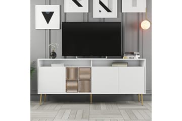 Lissione Konsollbord 180 cm - Gull/Hvit - Møbler - TV- & Mediamøbler - TV-skap