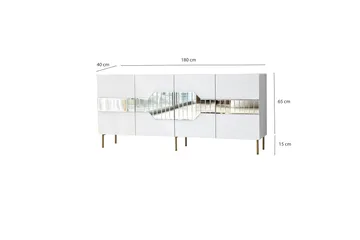 Lissione Konsollbord 180 cm - Hvit - Oppbevaring - Oppbevaringsmøbler - Sideboard & skjenk