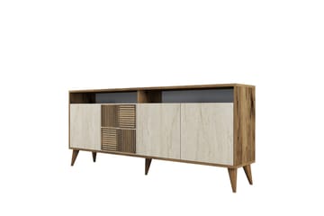 Lissione Konsollbord 180 cm - Valnøtt/Beige - Møbler - Bord - Avlastningsbord & sidobord - Konsollbord & gangbord