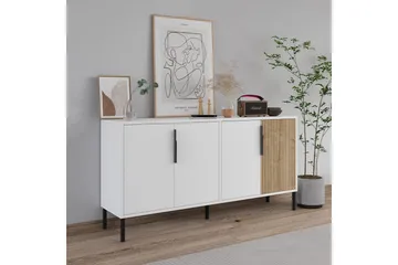 Lorien Konsollbord 150 cm - Hvit/Eik - Møbler - Bord - Avlastningsbord & sidobord - Konsollbord & gangbord