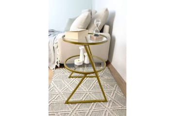 Lorigulla Sidebord 42x42 cm - Gull - Møbler - Bord - Avlastningsbord & sidobord - Lampebord & sidebord