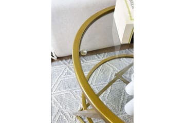 Lorigulla Sidebord 42x42 cm - Gull - Møbler - Bord - Avlastningsbord & sidobord - Lampebord & sidebord