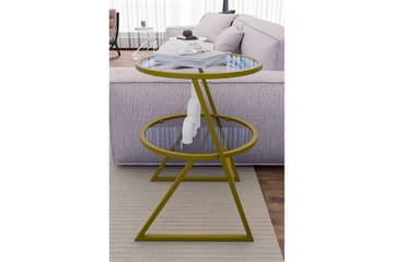 Lorigulla Sidebord 42x42 cm - Gull - Møbler - Bord - Avlastningsbord & sidobord - Lampebord & sidebord