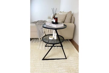 Lorigulla Sidebord 42x42 cm - Svart/Grå - Møbler - Bord - Avlastningsbord & sidobord - Lampebord & sidebord