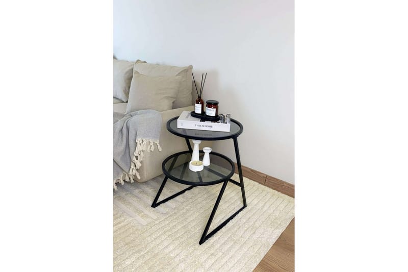 Lorigulla Sidebord 42x42 cm - Svart/Grå - Møbler - Bord - Avlastningsbord & sidobord - Lampebord & sidebord