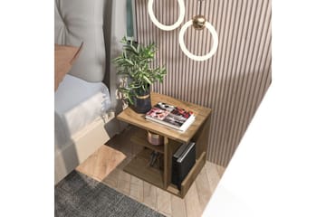 Lorik Nattbord 45 cm - Eik - Møbler - Bord - Avlastningsbord & sidobord - Sengebord & nattbord
