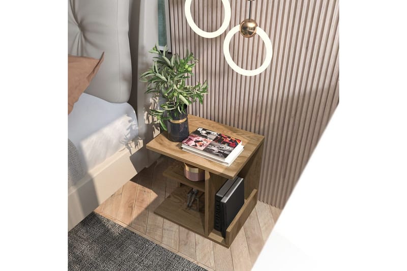 Lorik Nattbord 45 cm - Eik - Møbler - Bord - Avlastningsbord & sidobord - Sengebord & nattbord