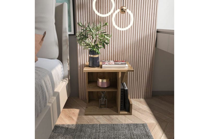 Lorik Nattbord 45 cm - Eik - Møbler - Bord - Avlastningsbord & sidobord - Sengebord & nattbord
