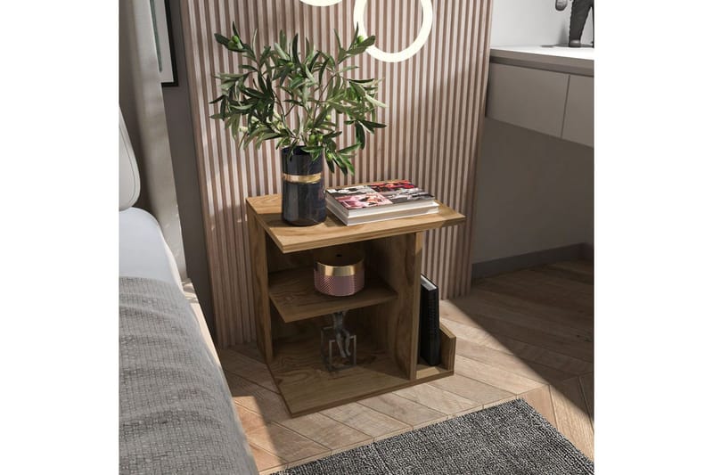 Lorik Nattbord 45 cm - Eik - Møbler - Bord - Avlastningsbord & sidobord - Sengebord & nattbord