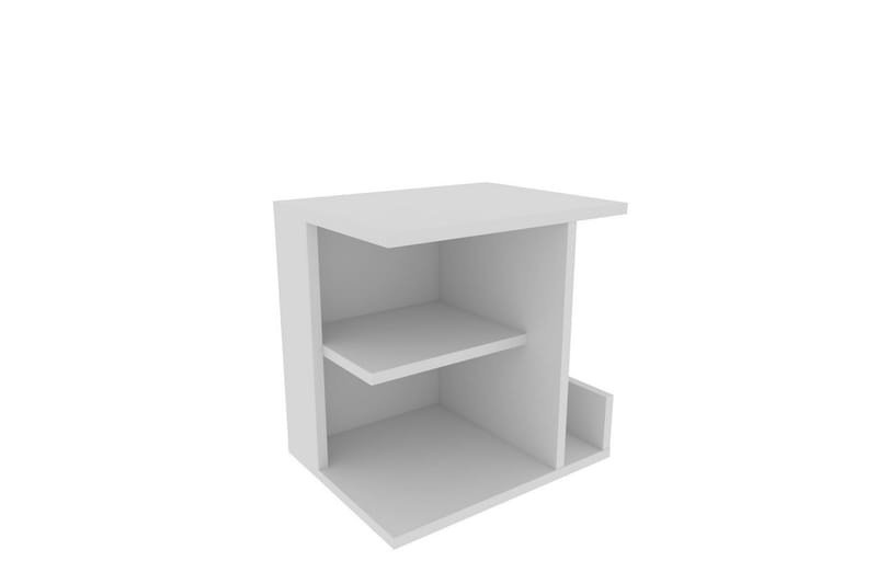 Lorik Nattbord 45 cm - Hvit - Møbler - Bord - Avlastningsbord & sidobord - Sengebord & nattbord