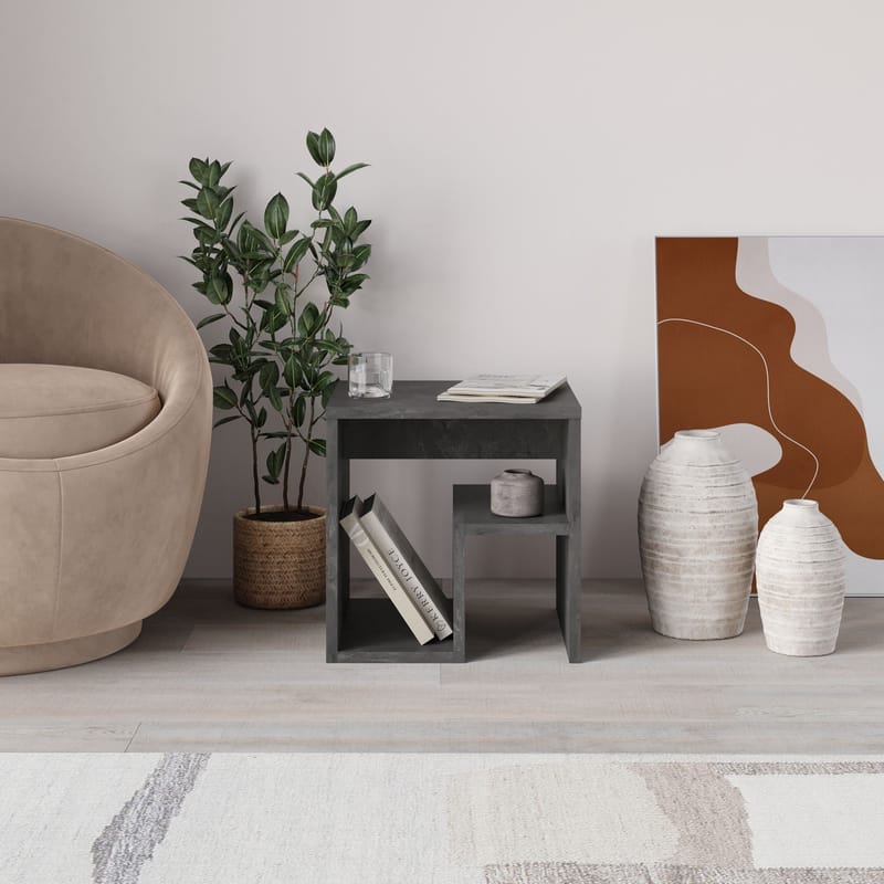 Lumira Sidebord 40 cm - Retro Grey - Møbler - Bord - Avlastningsbord & sidobord - Brettbord og småbord