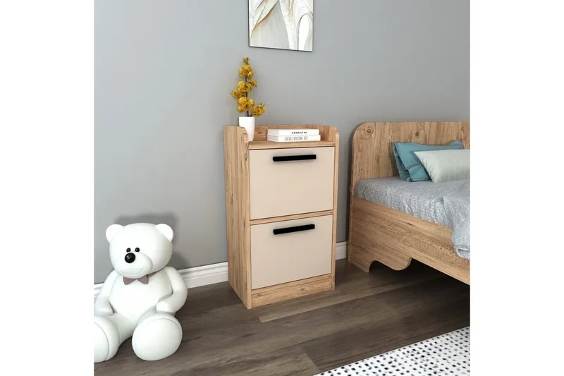 Luses Nattbord 45 cm - Natur/Beige - Møbler - Bord - Avlastningsbord & sidobord - Sengebord & nattbord