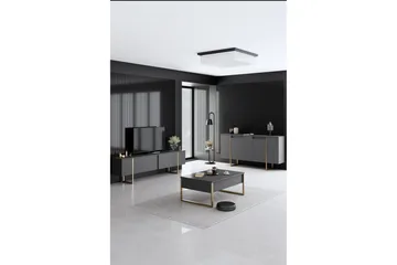 Luxe Konsollbord 160 cm - Grå/Gull - Oppbevaring - Oppbevaringsmøbler - Sideboard & skjenk