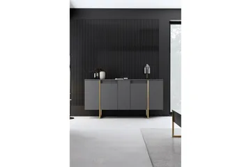 Luxe Konsollbord 160 cm - Grå/Gull - Oppbevaring - Oppbevaringsmøbler - Sideboard & skjenk