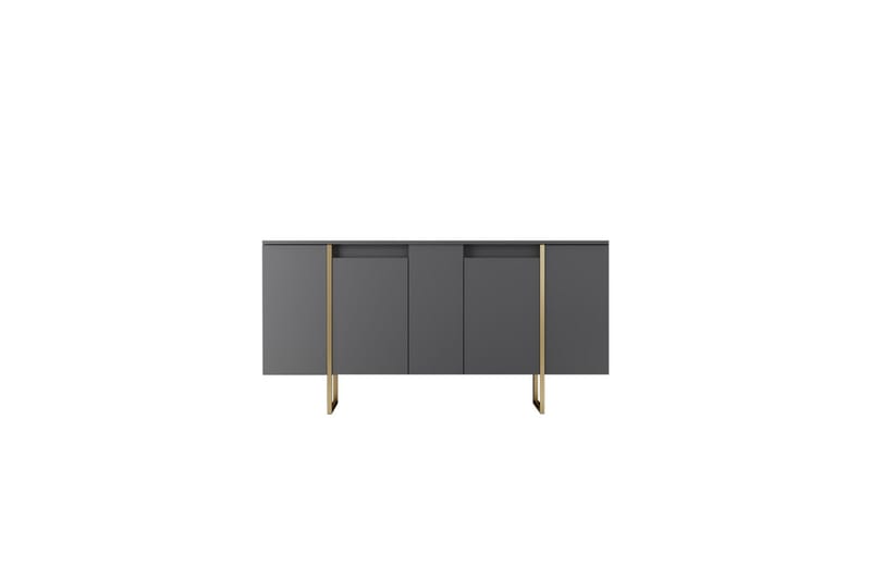 Luxe Konsollbord 160 cm - Grå/Gull - Oppbevaring - Oppbevaringsmøbler - Sideboard & skjenk