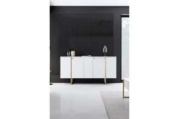 Luxe Konsollbord 160 cm - Vit/Guld - Oppbevaring - Oppbevaringsmøbler - Sideboard & skjenk