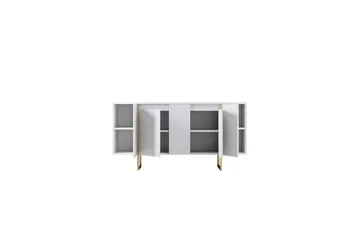 Luxe Konsollbord 160 cm - Vit/Guld - Oppbevaring - Oppbevaringsmøbler - Sideboard & skjenk