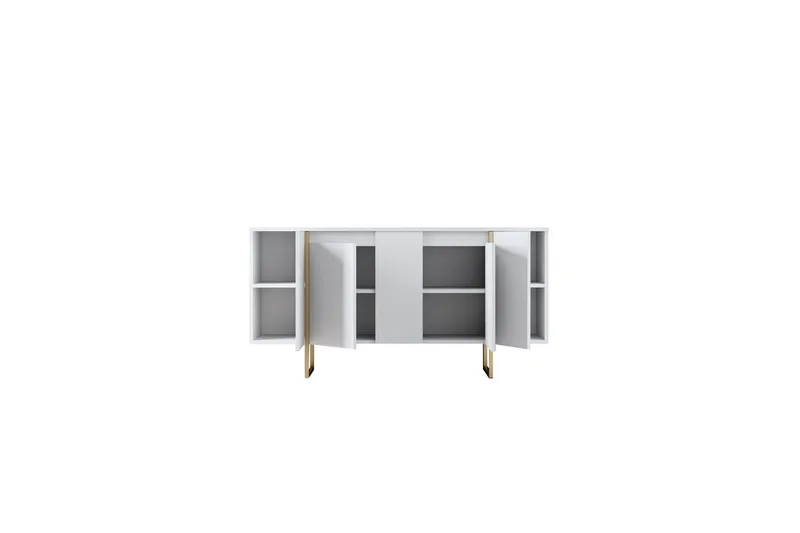 Luxe Konsollbord 160 cm - Vit/Guld - Oppbevaring - Oppbevaringsmøbler - Sideboard & skjenk