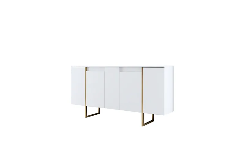 Luxe Konsollbord 160 cm - Vit/Guld - Oppbevaring - Oppbevaringsmøbler - Sideboard & skjenk