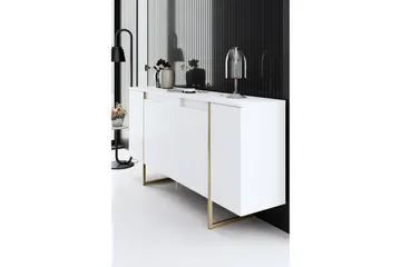 Luxe Konsollbord 160 cm - Vit/Guld - Oppbevaring - Oppbevaringsmøbler - Sideboard & skjenk