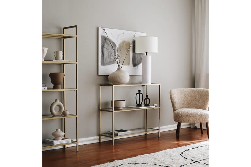 Lychester Avlastningsbord 100 cm - Gull - Møbler - Bord - Avlastningsbord & sidobord - Konsollbord & gangbord