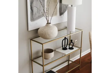 Lychester Avlastningsbord 100 cm - Gull - Møbler - Bord - Avlastningsbord & sidobord - Konsollbord & gangbord