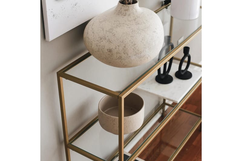 Lychester Avlastningsbord 100 cm - Gull - Møbler - Bord - Avlastningsbord & sidobord - Konsollbord & gangbord